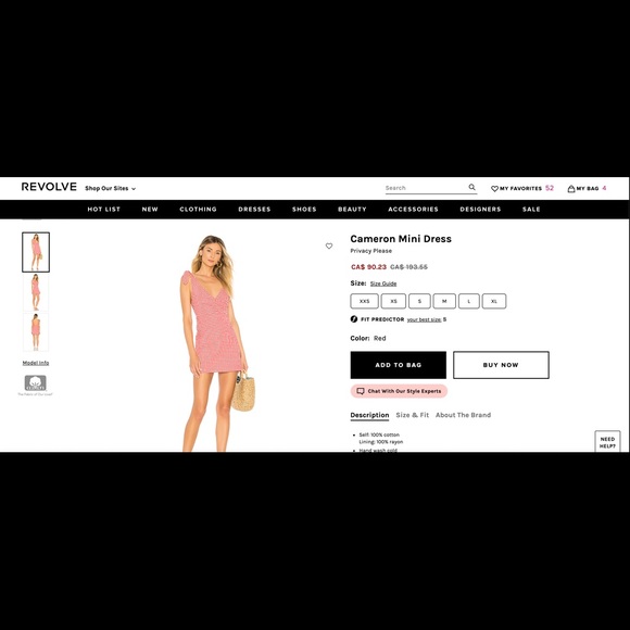 Privacy please dress from revolve, never worn - Picture 2 of 6